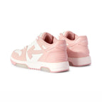 Off-Weiß Out Of Office Sneaker Leder Rosa und Weiß Herren