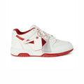 Off-Weiß Out Of Office Sneaker Leder Weiß und Rot Herren