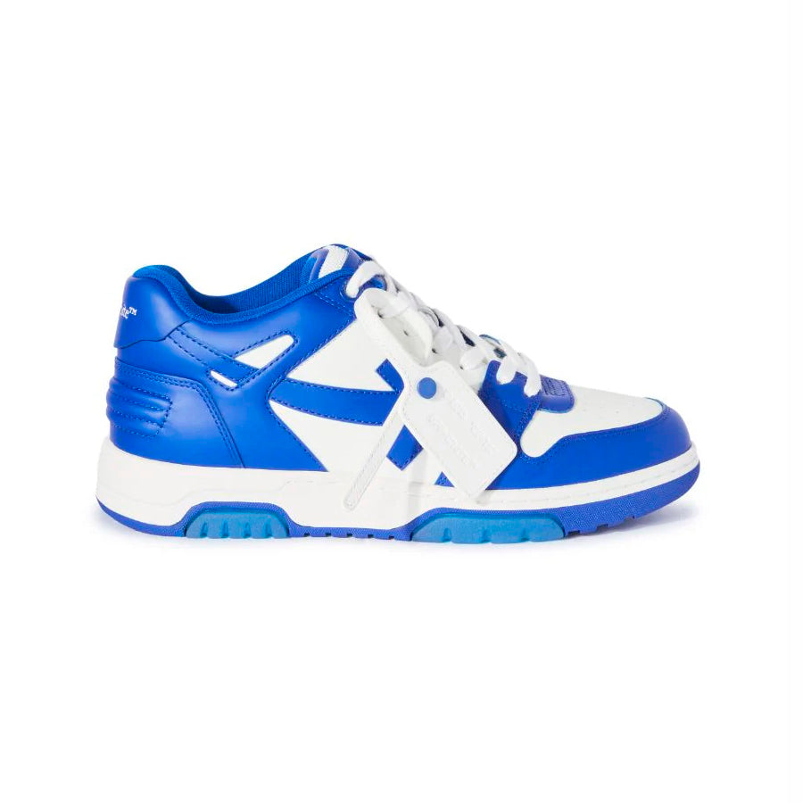 Off-Weiß Out Of Office Sneaker Leder Weiß und Blau Herren