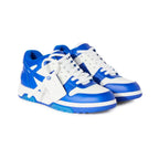 Off-Weiß Out Of Office Sneaker Leder Weiß und Blau Herren