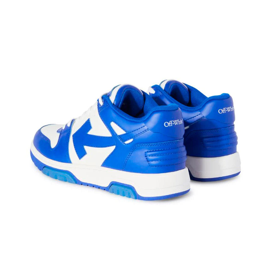 Off-Weiß Out Of Office Sneaker Leder Weiß und Blau Herren