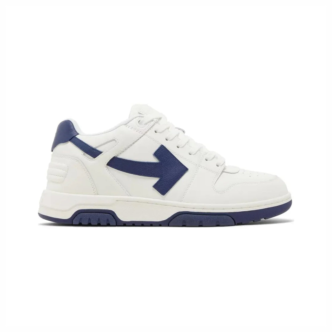 Off-Weiß Out Of Office Sneaker Leder Weiß und Blau Herren Elegant