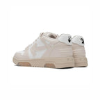 Off-Weiß Out Of Office Sneaker Leder Weiß und Beige Herren Elegant