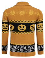 Schalkragen Kragen Strick Cardigans Knopf Down Pullover
