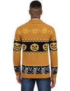 Schalkragen Kragen Strick Cardigans Knopf Down Pullover