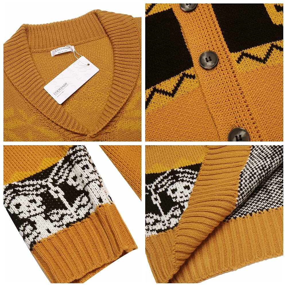 Schalkragen Kragen Strick Cardigans Knopf Down Pullover