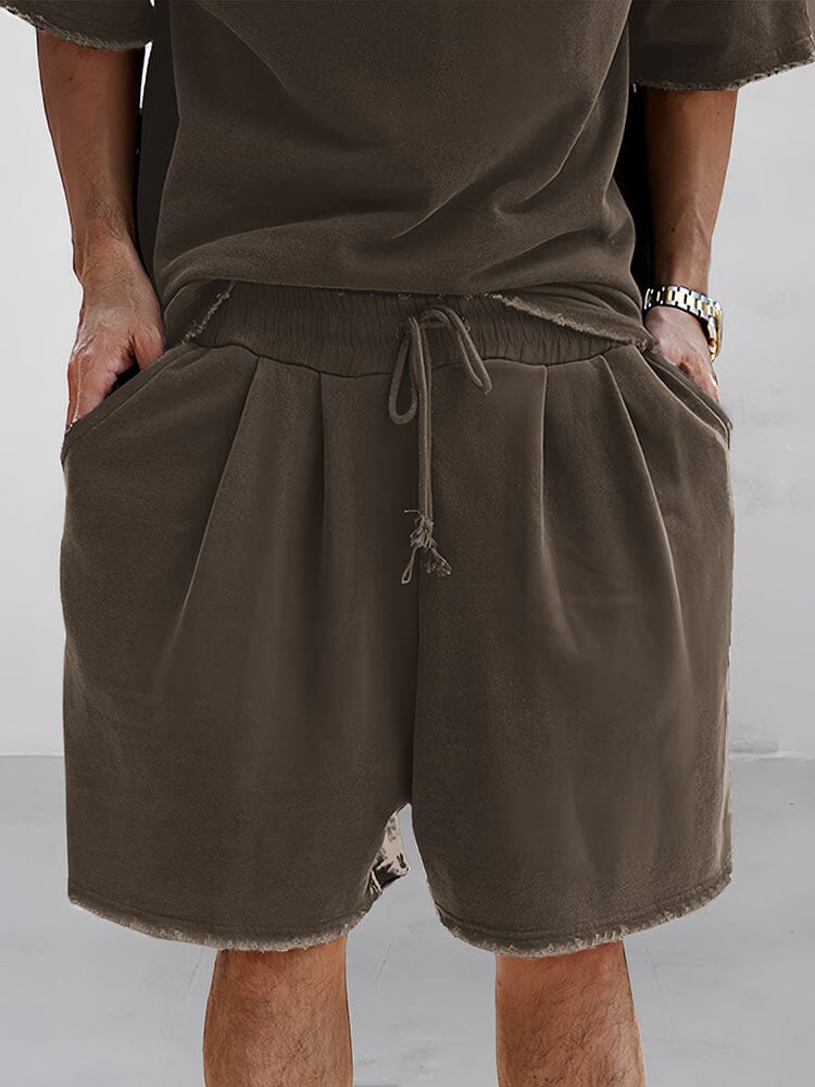 Casual Lockere Fit Pure Baumwolle Sports T-Hemd/ Sports Shorts