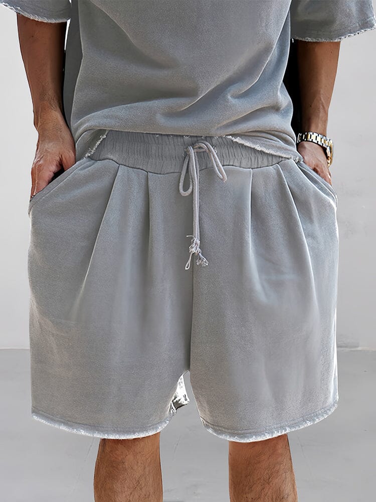 Casual Lockere Fit Pure Baumwolle Sports T-Hemd/ Sports Shorts