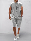 Casual Kurz Ärmel Sports Tee Set