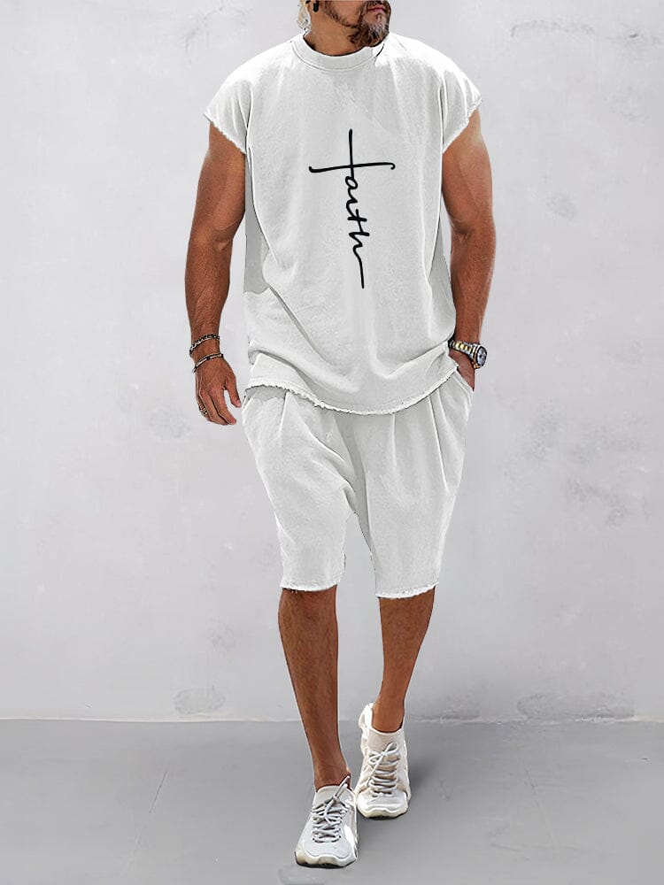 Casual Kurz Ärmel Sports Tee Set