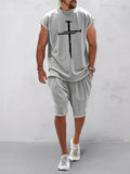 Cozy Crucifix Graphic Trainingsanzüge Set