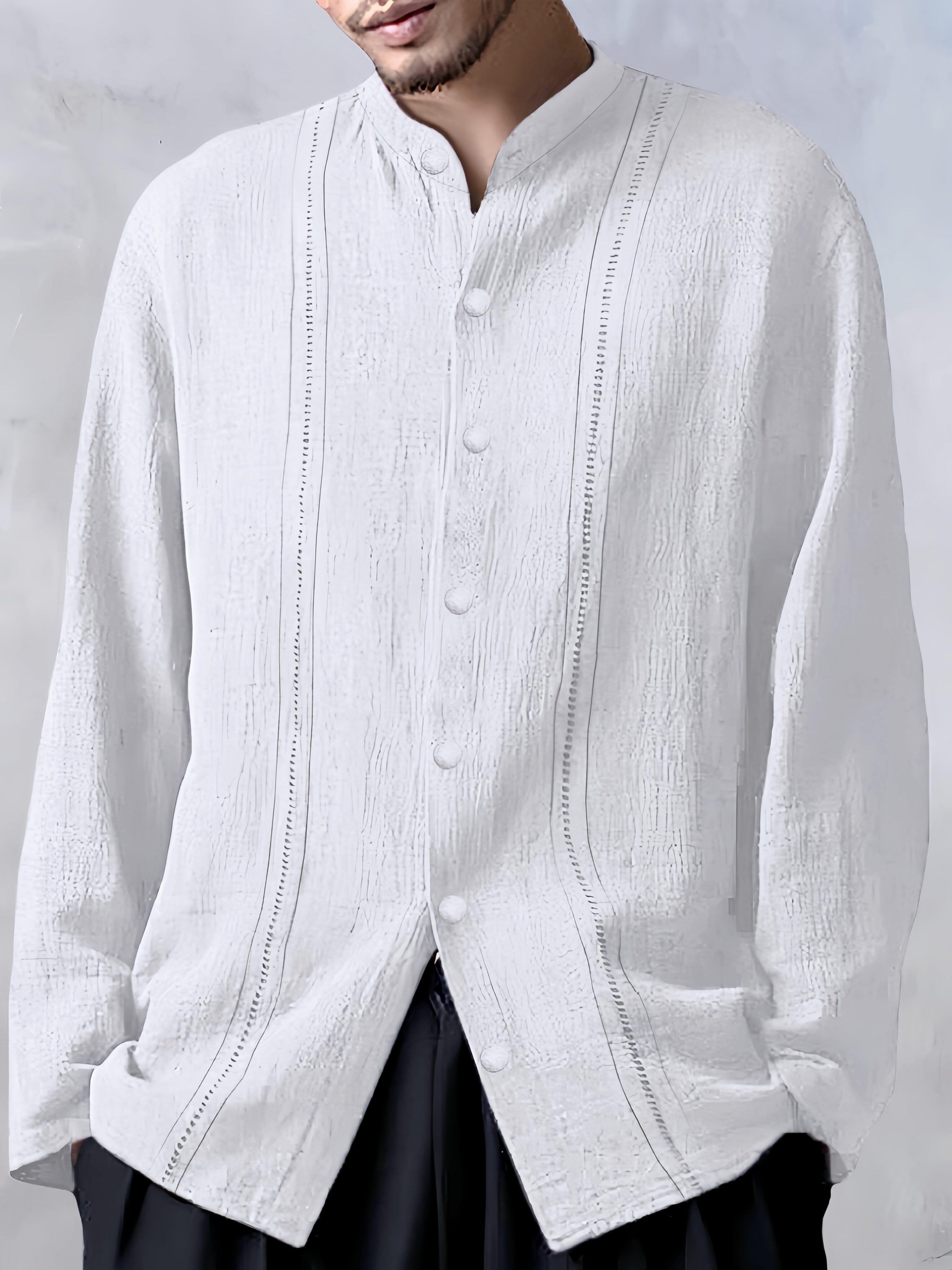 Casual Baumwolle Leinen Lockere Fit Hemd