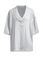 Casual Cable Strick T-Hemd Set