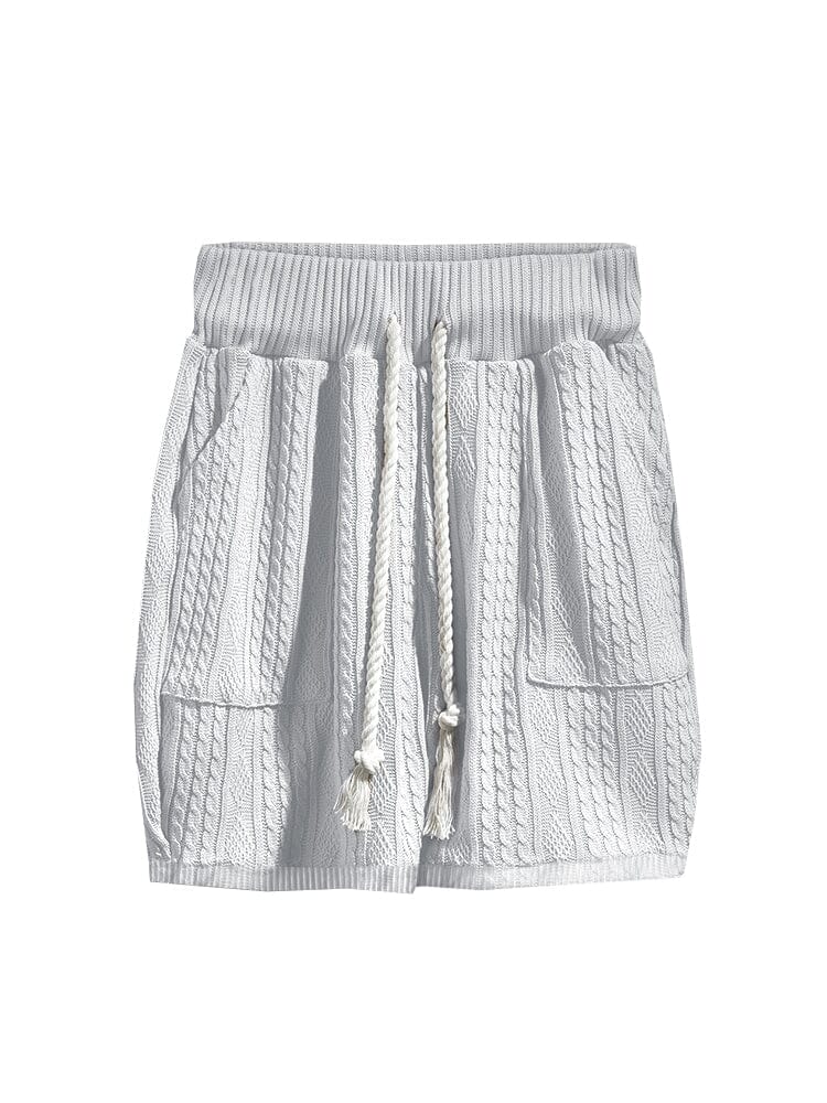 Casual Cable Strick T-Hemd Set