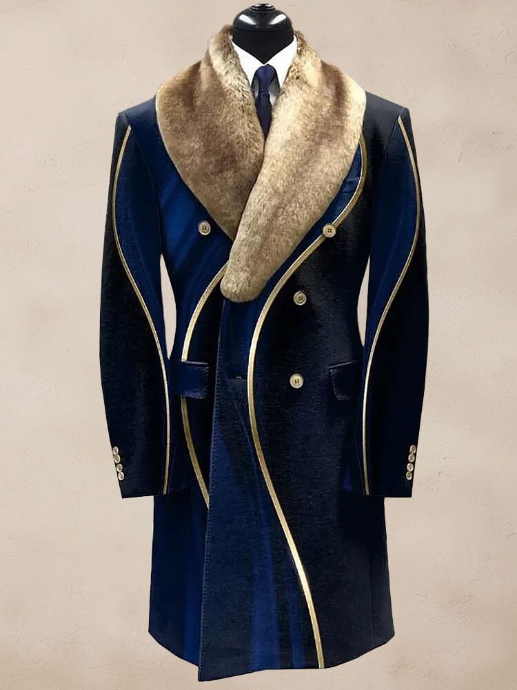 Stylish Windproof Fur Kragen Mantel