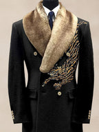 Warm Windproof Fur Kragen Mantel