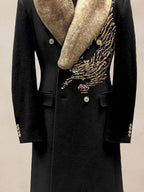 Warm Windproof Fur Kragen Mantel