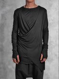 Drapped Layers Asymmetrical Lang Top