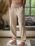 Casual Baumwolle Leinen Relaxed Hose