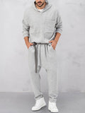 Casual Lockere Athleisure Hoodie Set