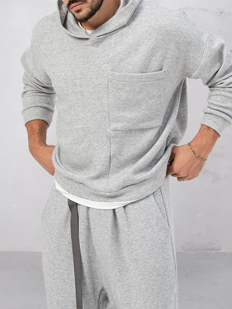 Casual Lockere Athleisure Hoodie Set