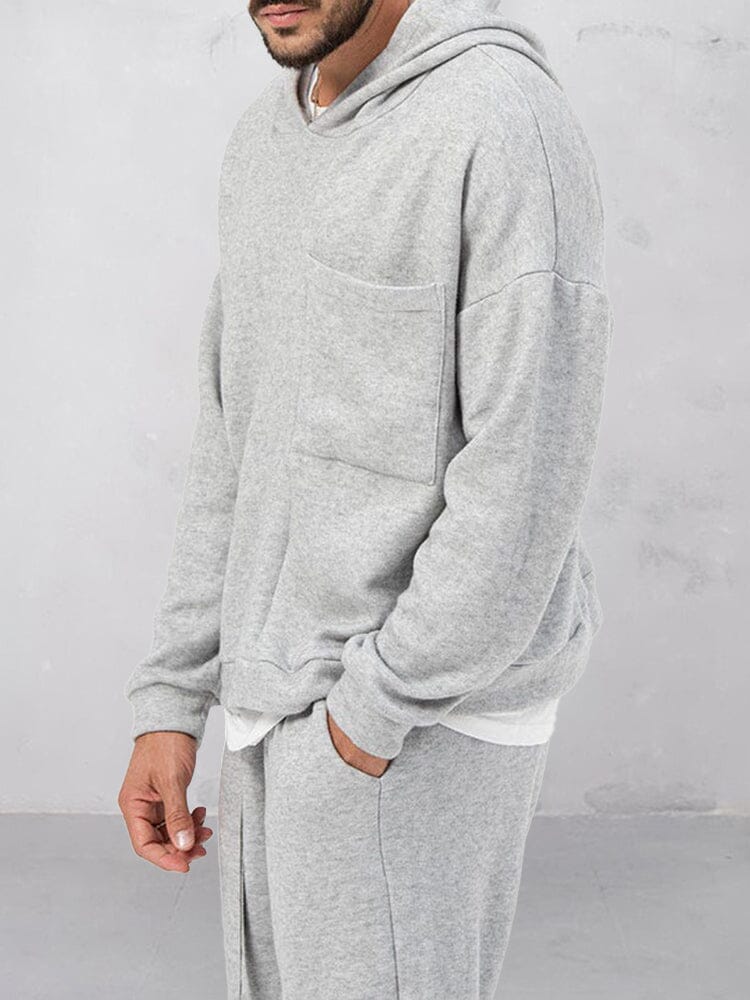 Casual Lockere Athleisure Hoodie Set
