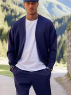 Casual Open Front Jacke Set