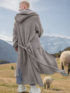Casual Lang Mit Kapuze Oberbekleidung
