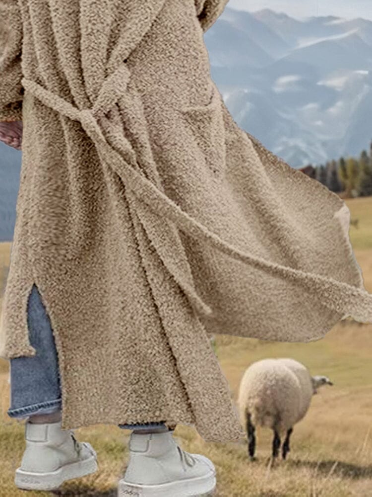 Casual Lang Mit Kapuze Oberbekleidung