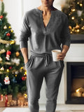 Leisure Soft V-Neck Tee Hose Set