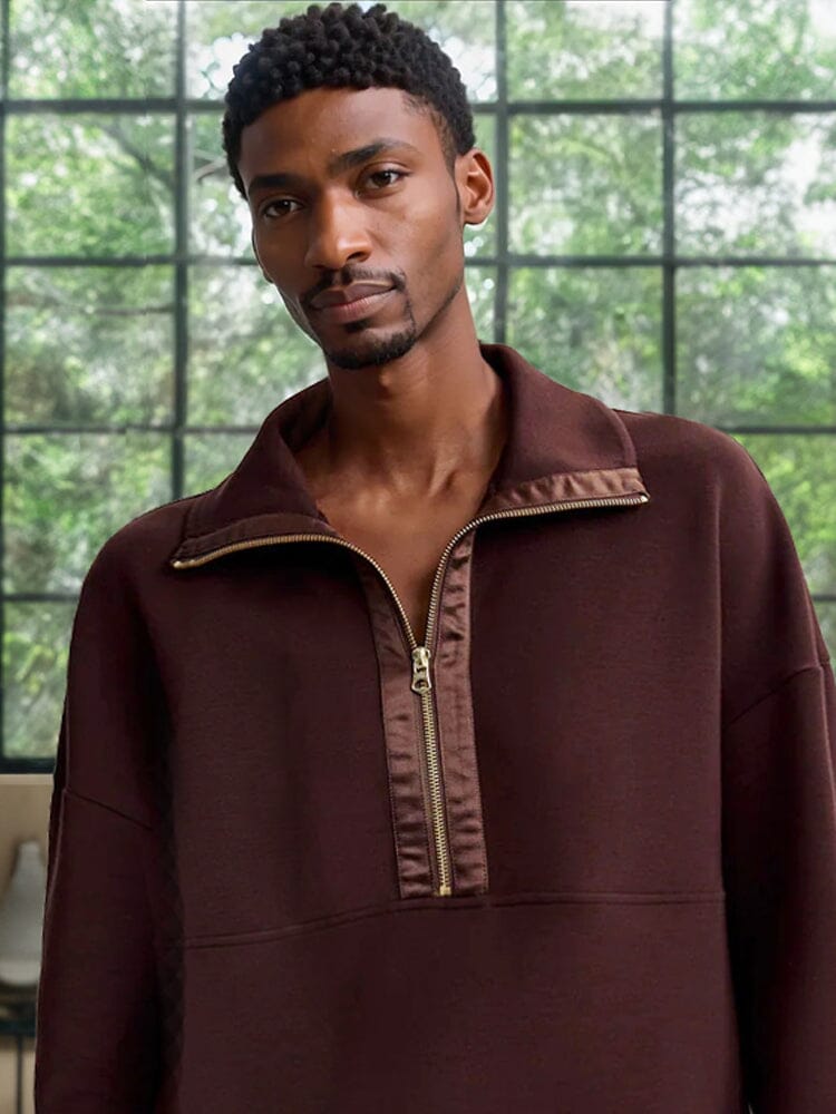 Athleisure Rollkragen Pullover Sweatshirt