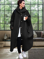 Windproof Oversized Mit Kapuze Mantel