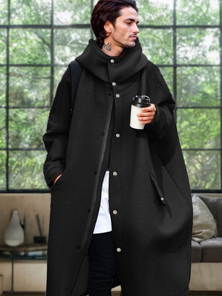 Windproof Oversized Mit Kapuze Mantel