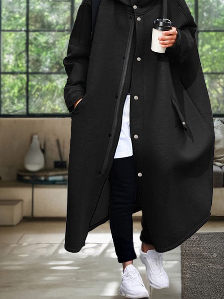 Windproof Oversized Mit Kapuze Mantel