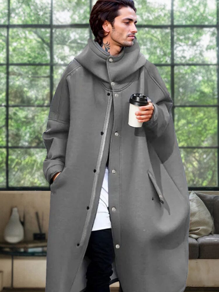 Windproof Oversized Mit Kapuze Mantel