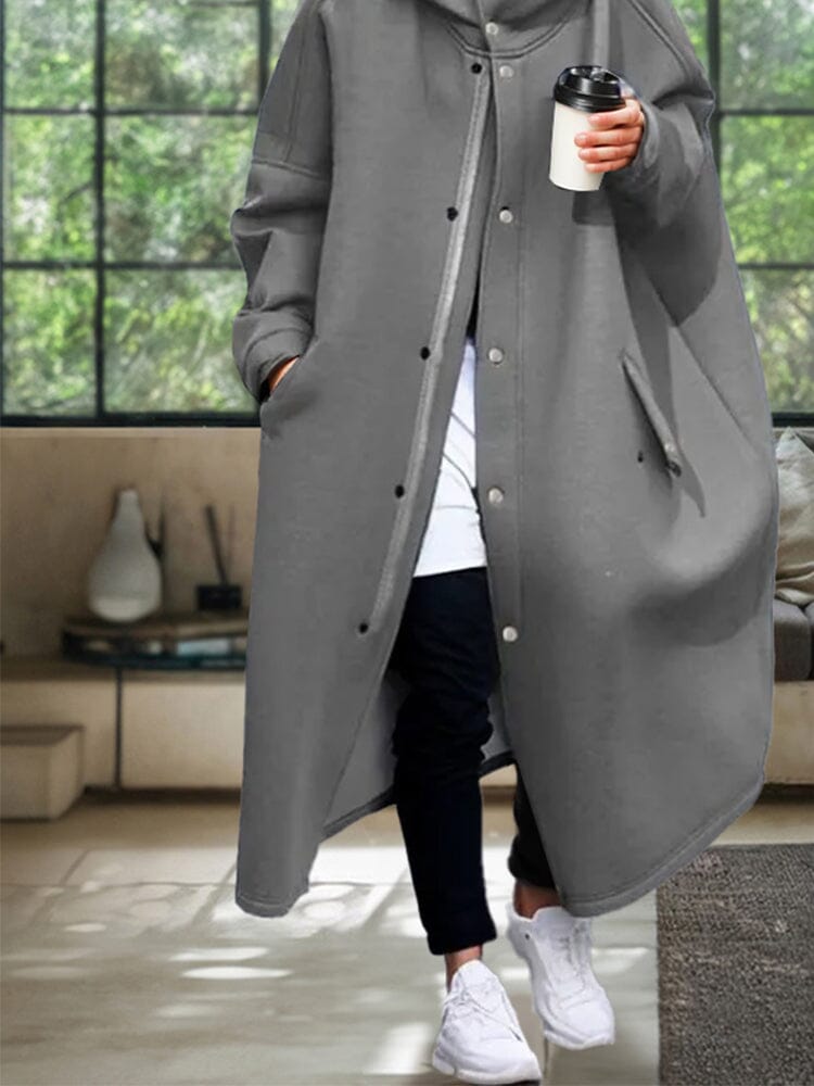 Windproof Oversized Mit Kapuze Mantel