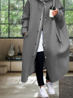 Windproof Oversized Mit Kapuze Mantel