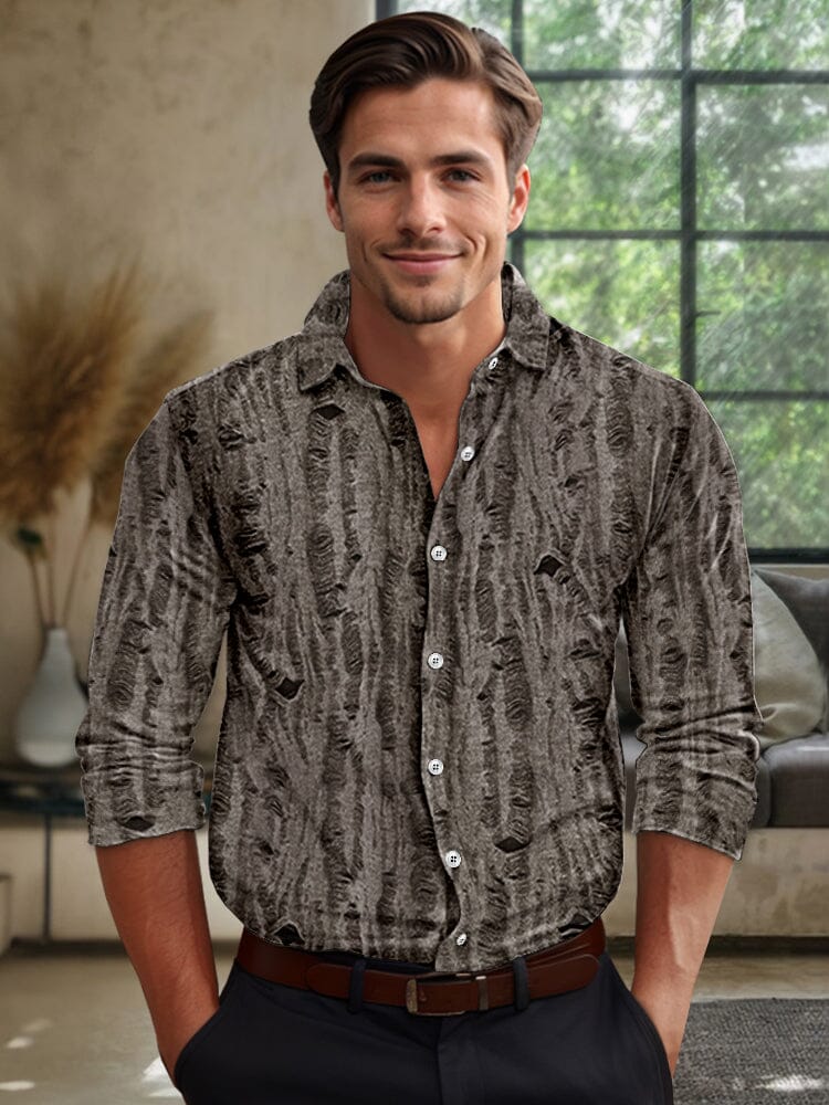 Stylish Luxus Textured Stretch Hemd