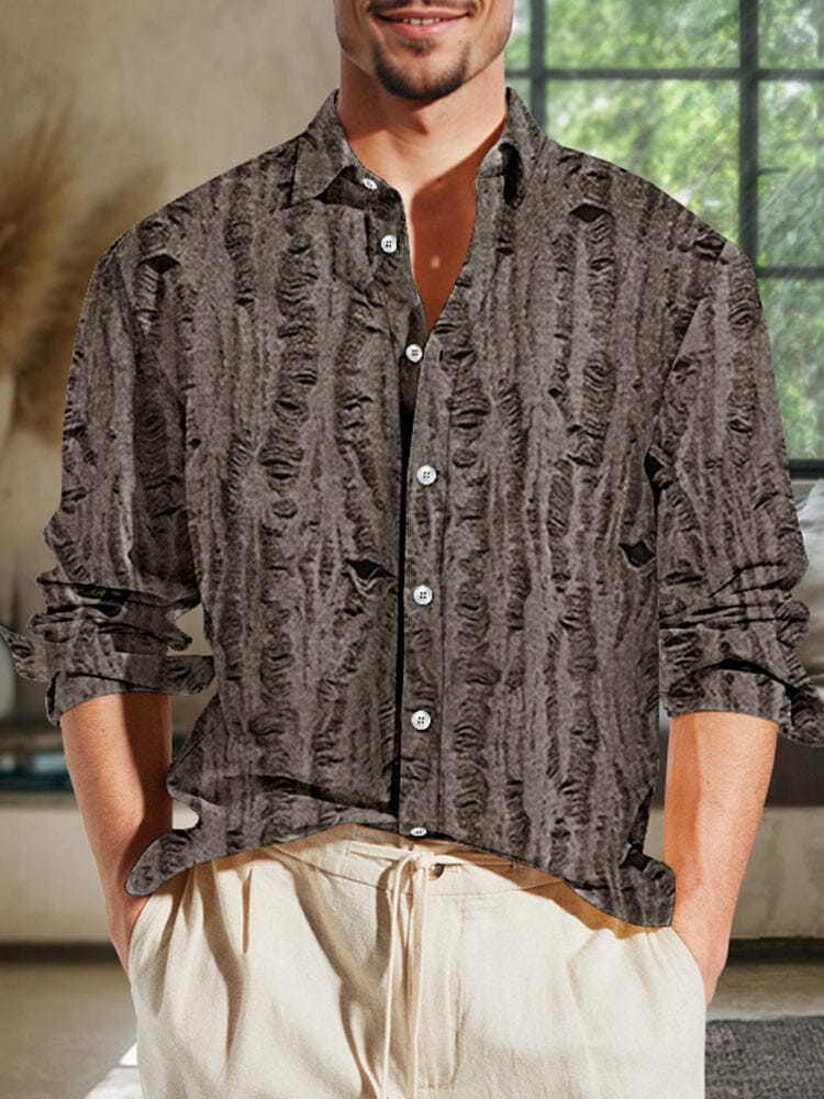 Stylish Luxus Textured Stretch Hemd
