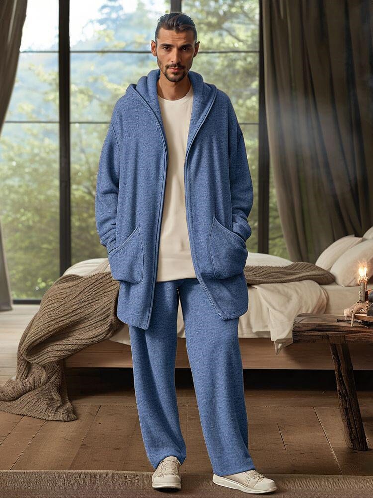 Comfy Casual Mit Kapuze Jacke Two Teil Set