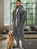 Comfy Polar Fleece Mit Kapuze Jumpsuit