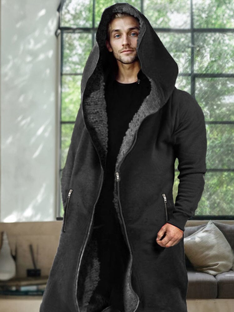 Thermal Fleece Lined Mit Kapuze Jumpsuit