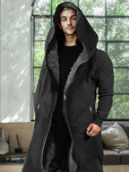 Thermal Fleece Lined Mit Kapuze Jumpsuit