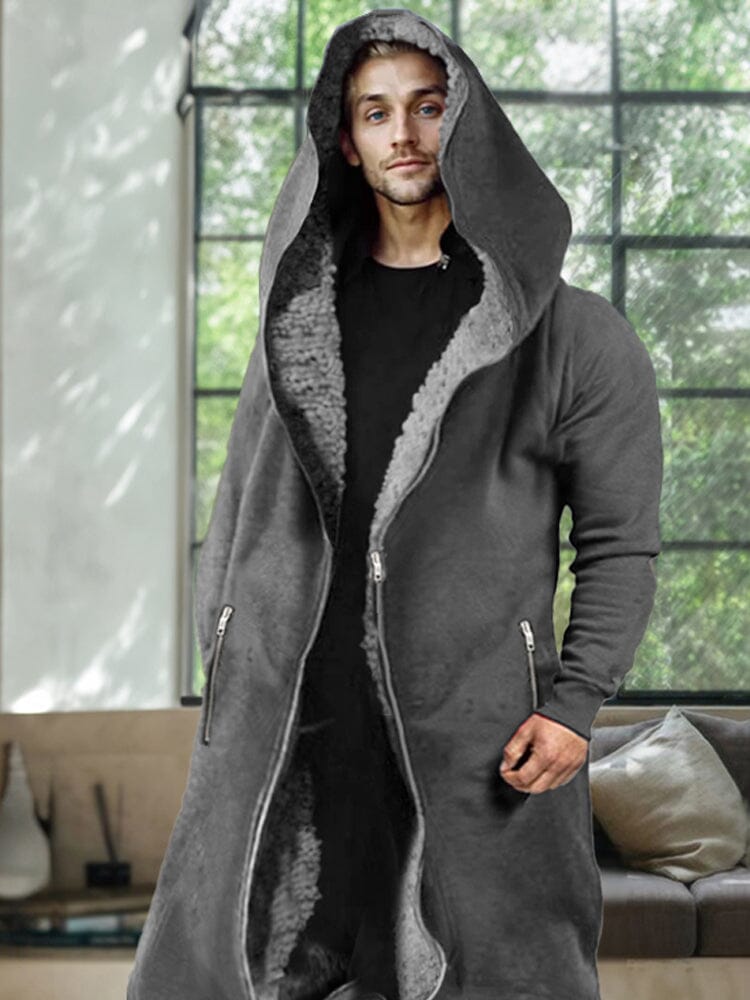 Thermal Fleece Lined Mit Kapuze Jumpsuit