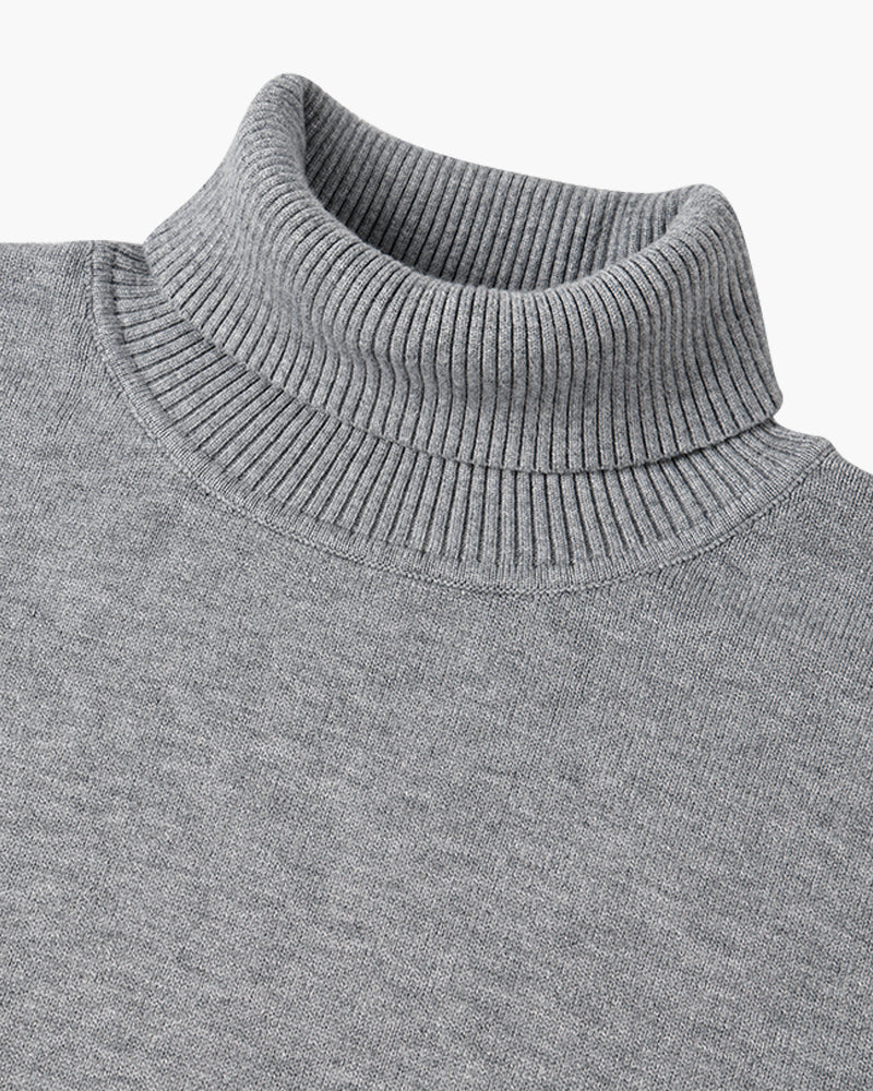 JANGSAN Merinowolle-Rollkragenpullover