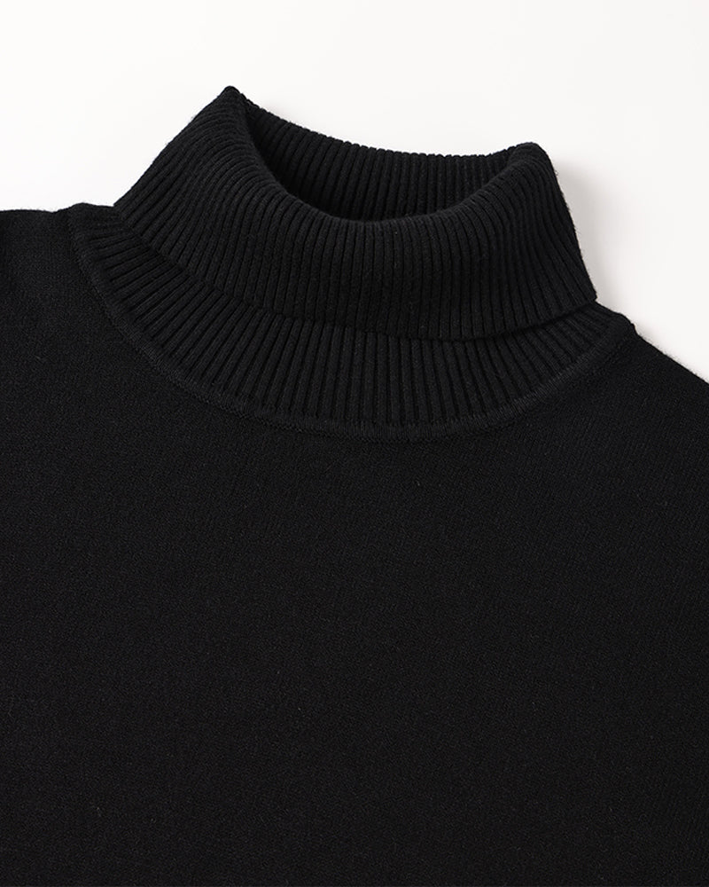JANGSAN Merinowolle-Rollkragenpullover