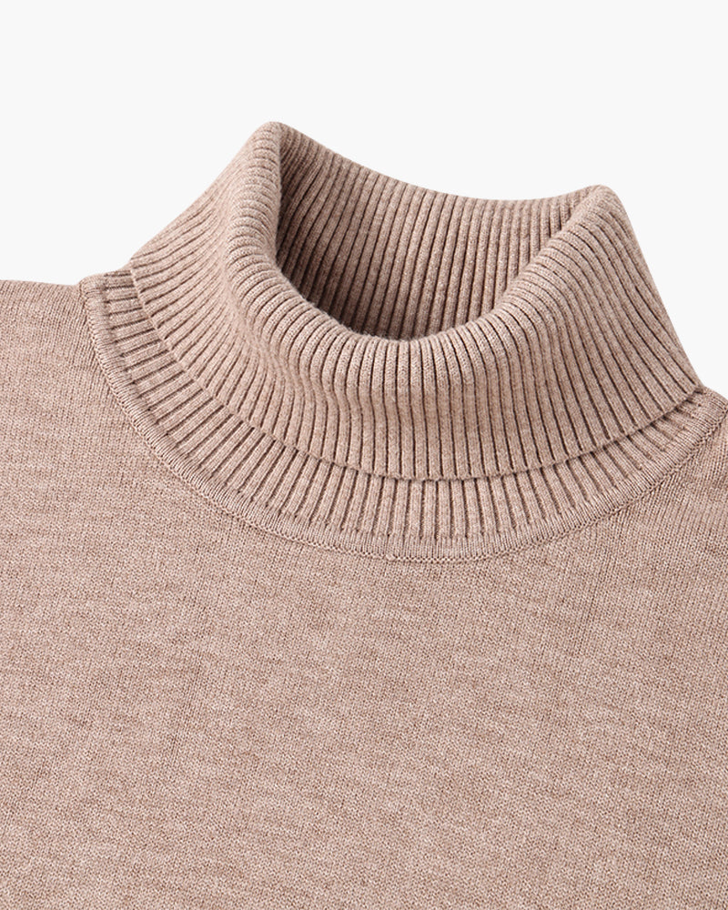 JANGSAN Merinowolle-Rollkragenpullover