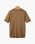 GIMCHEON Gestricktes Poloshirt