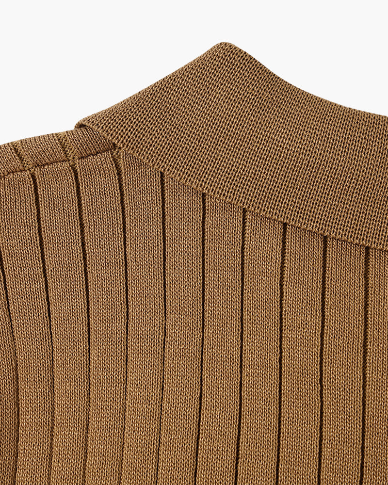 GIMCHEON Gestricktes Poloshirt