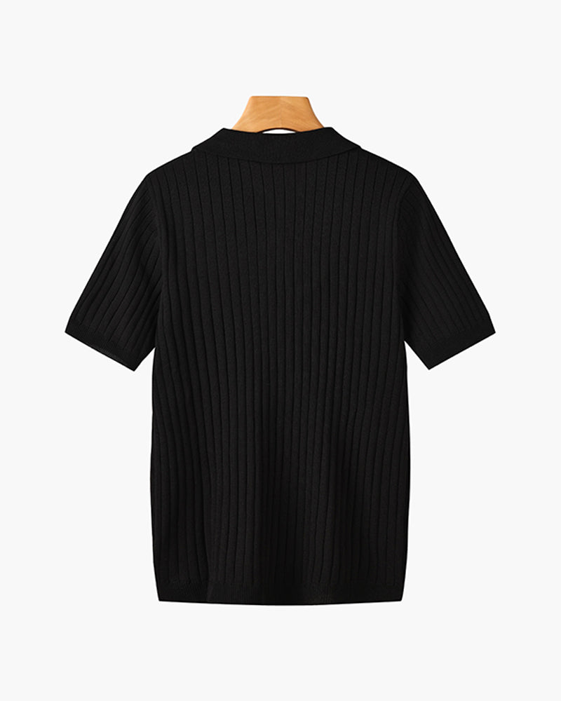 GIMCHEON Gestricktes Poloshirt